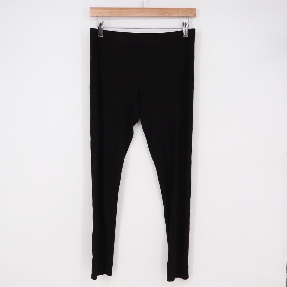 Unbranded Leggings Womens M Slim Fit Black Stretch Knit Casual Excellent